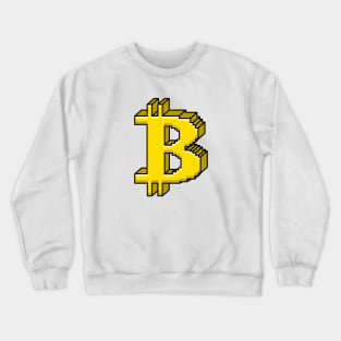 Bitcoin Pixel NFT Logo Crewneck Sweatshirt